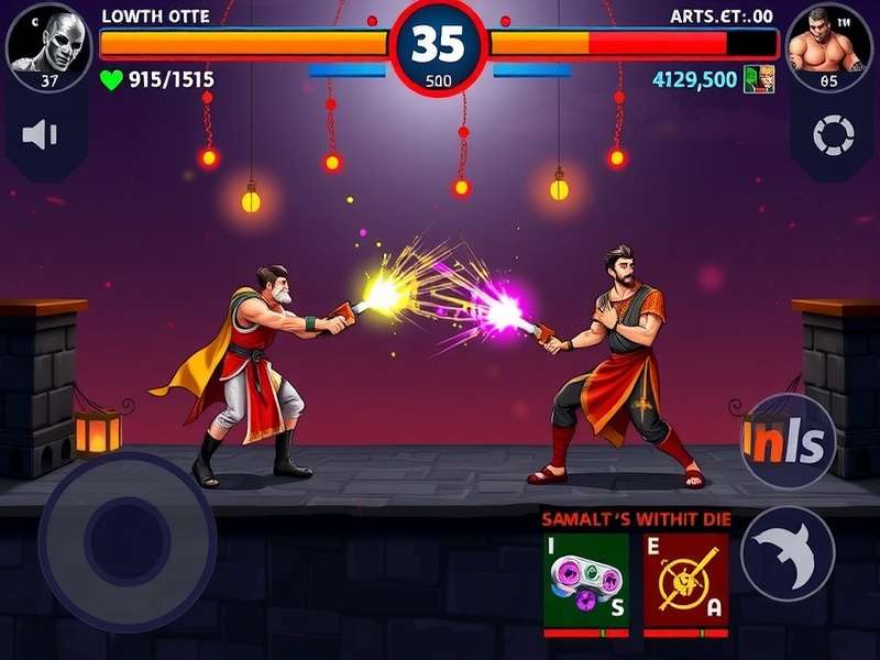 Mace Fighter gameplay screenshot showing combat mechanics
